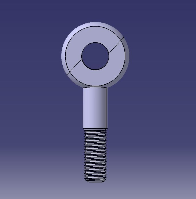  M30 Eye Bolt 3D print model_4