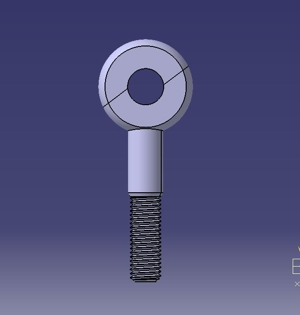 M20 Eye Bolt 3D print model_3