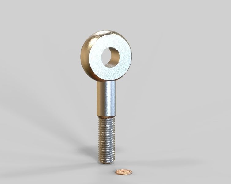 M20 Eye Bolt 3D print model_23