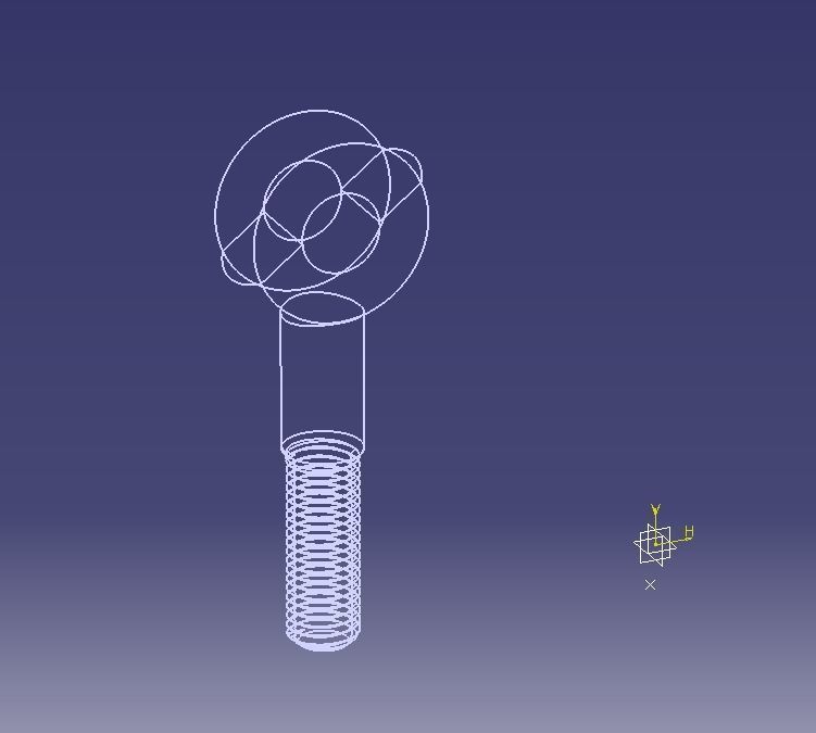 M20 Eye Bolt 3D print model_30