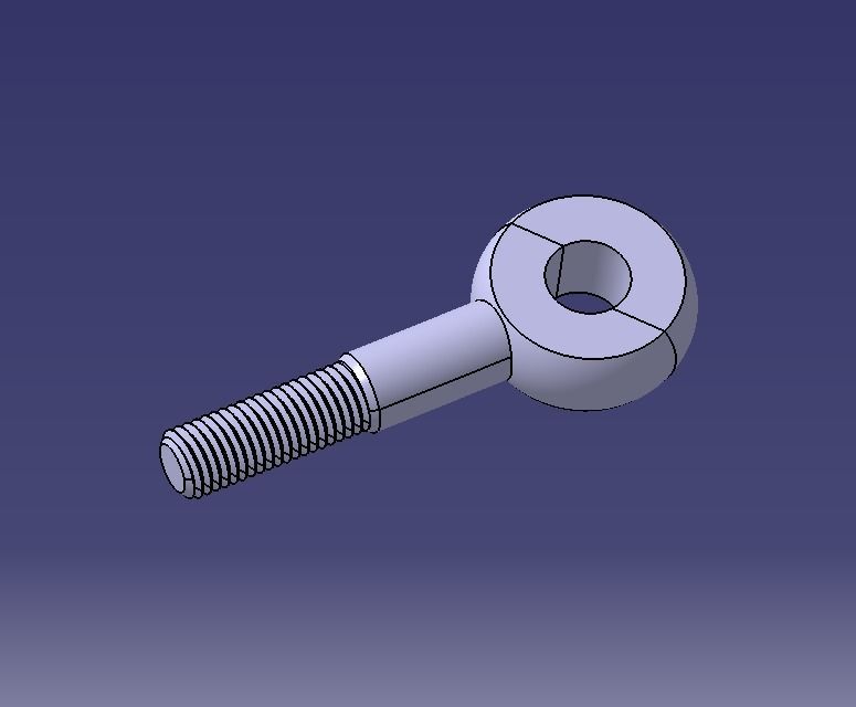 M20 Eye Bolt 3D print model_31