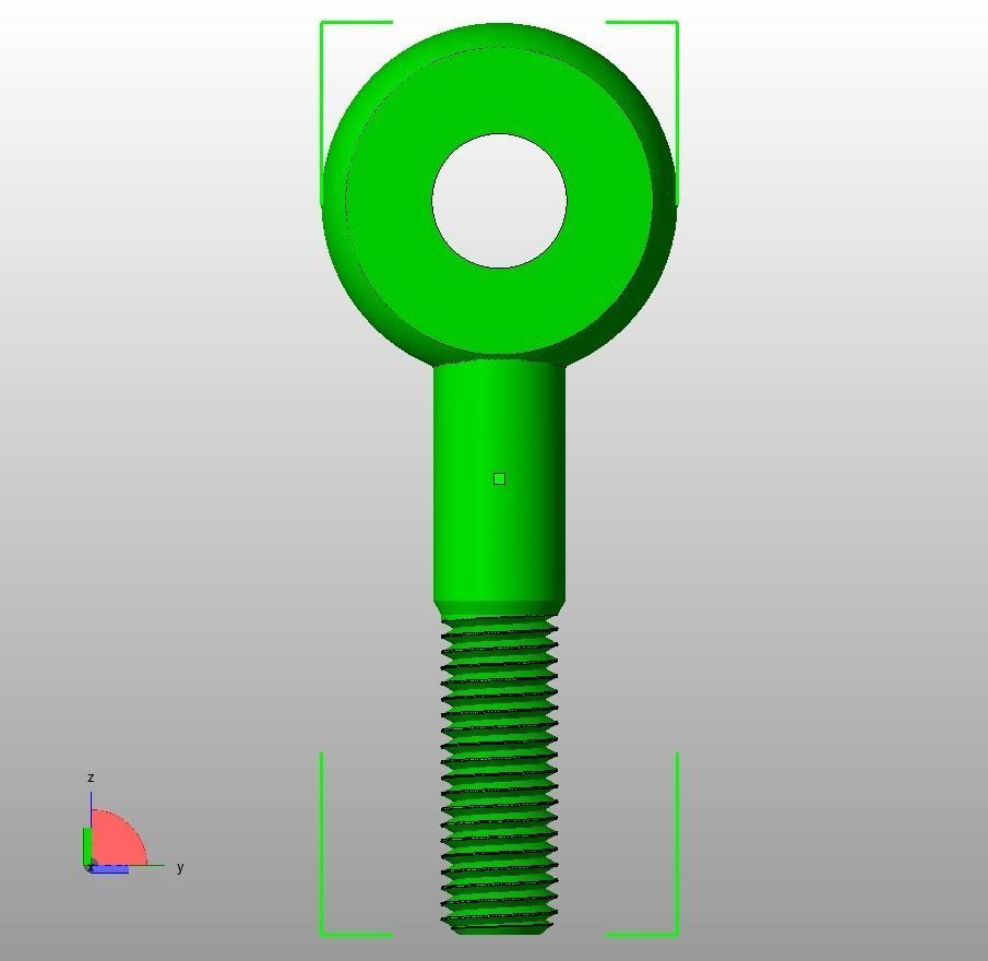 M20 Eye Bolt 3D print model_16