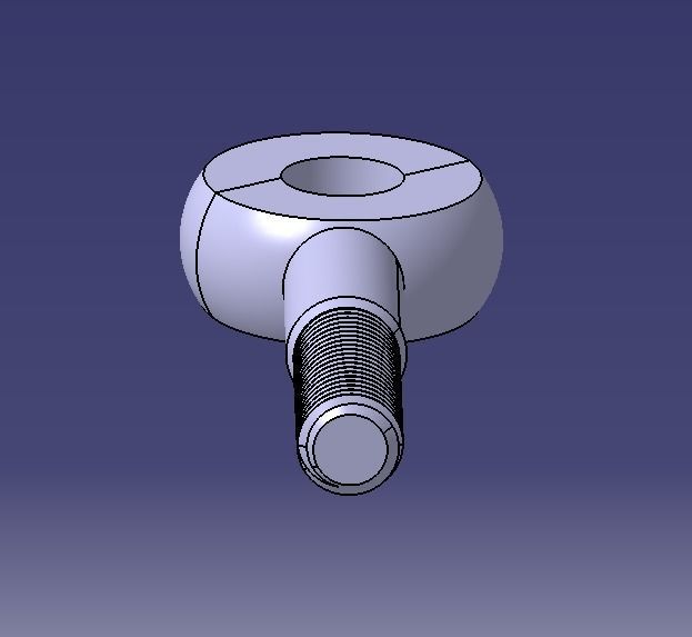 M20 Eye Bolt 3D print model_7
