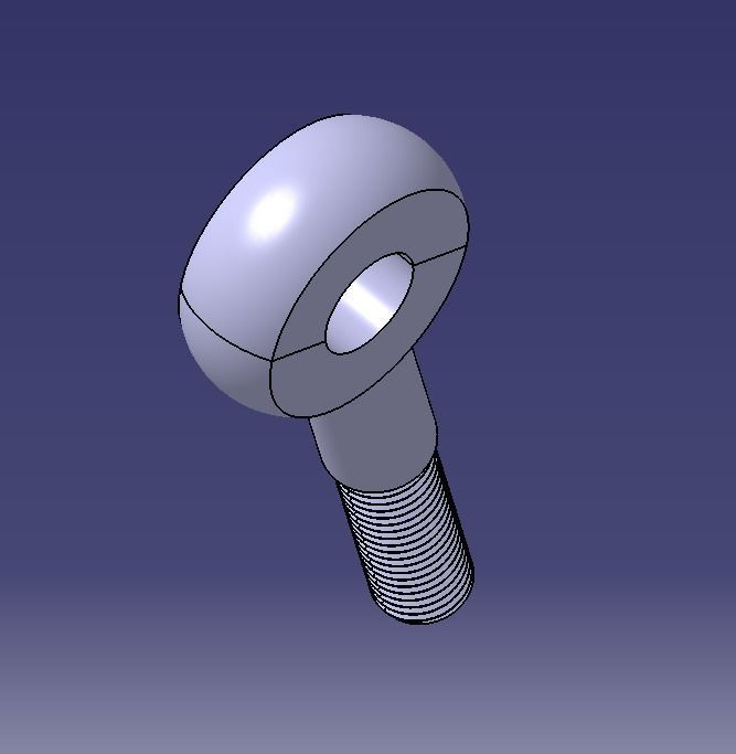 M20 Eye Bolt 3D print model_11
