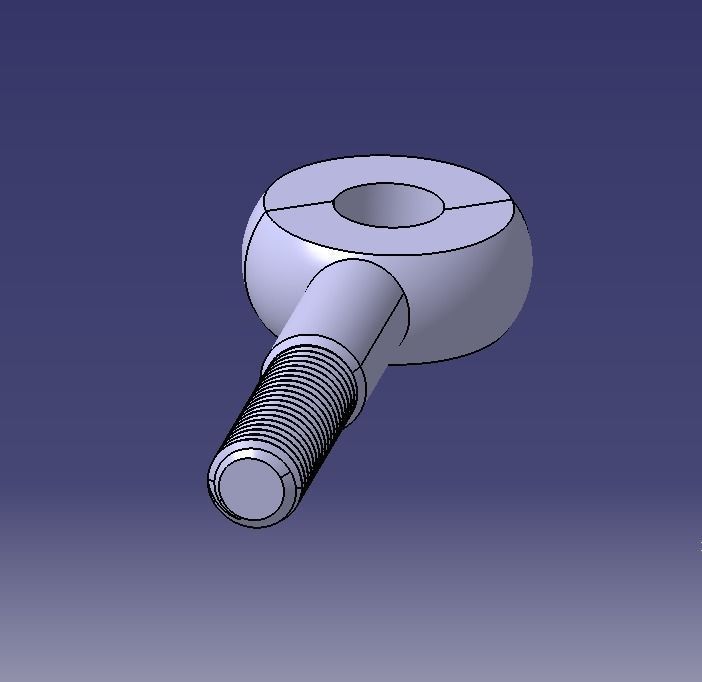 M20 Eye Bolt 3D print model_5