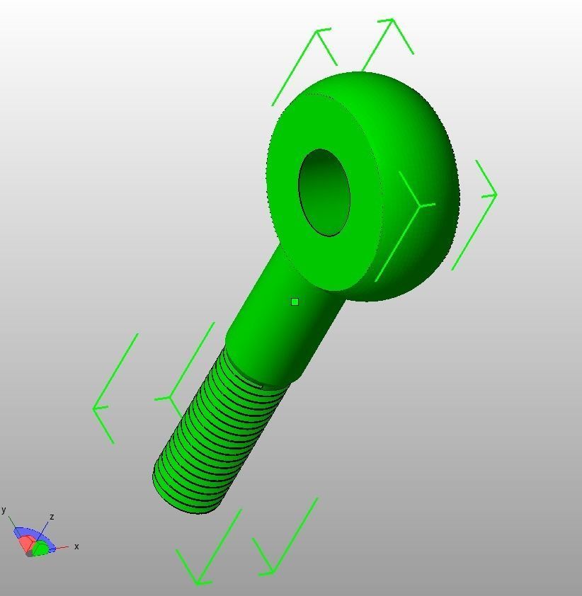 M20 Eye Bolt 3D print model_18