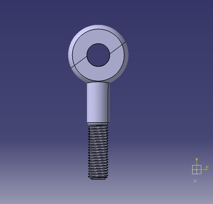 M20 Eye Bolt 3D print model_34