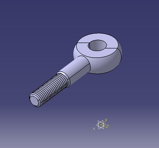 M20 Eye Bolt 3D print model_33