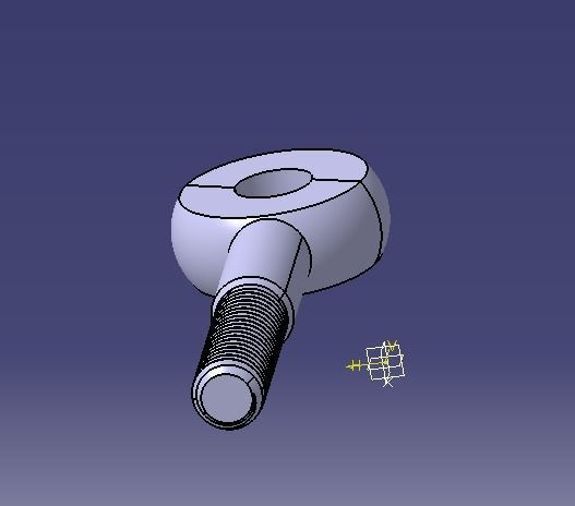M14  Eye Bolt 3D print model_8