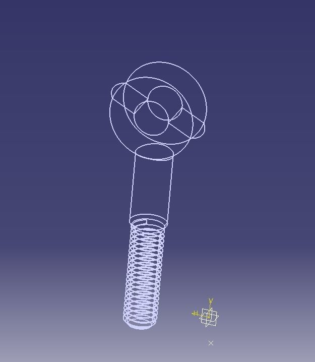 M14  Eye Bolt 3D print model_5
