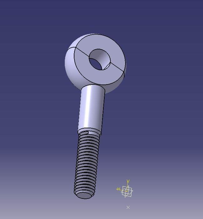 M14  Eye Bolt 3D print model_33