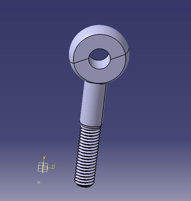 M14  Eye Bolt 3D print model_28
