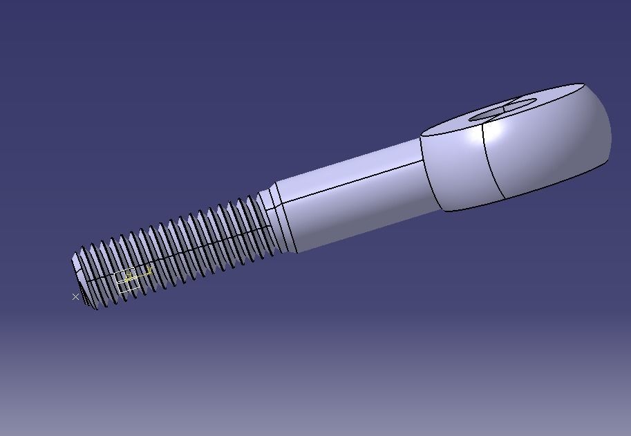 M14  Eye Bolt 3D print model_11