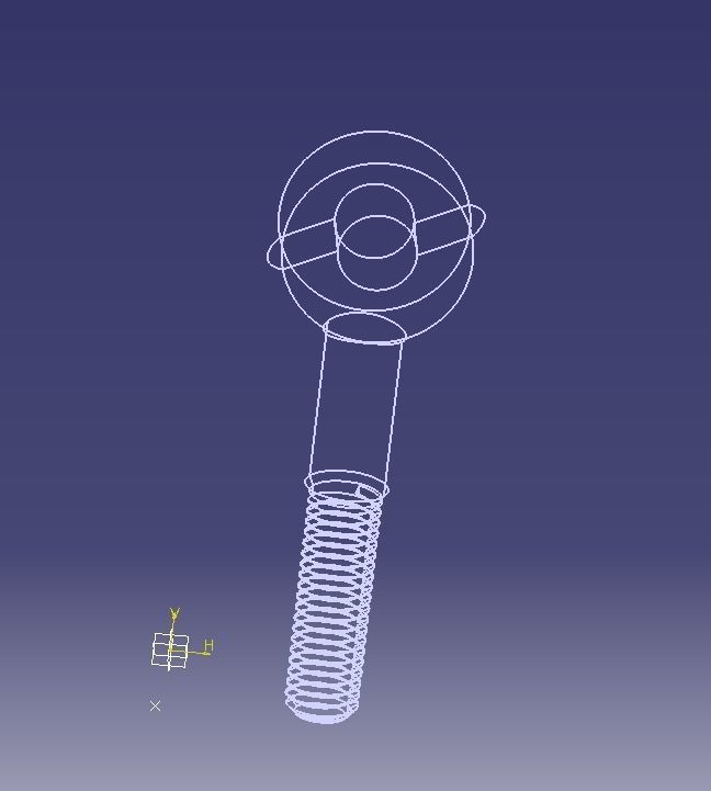 M14  Eye Bolt 3D print model_27