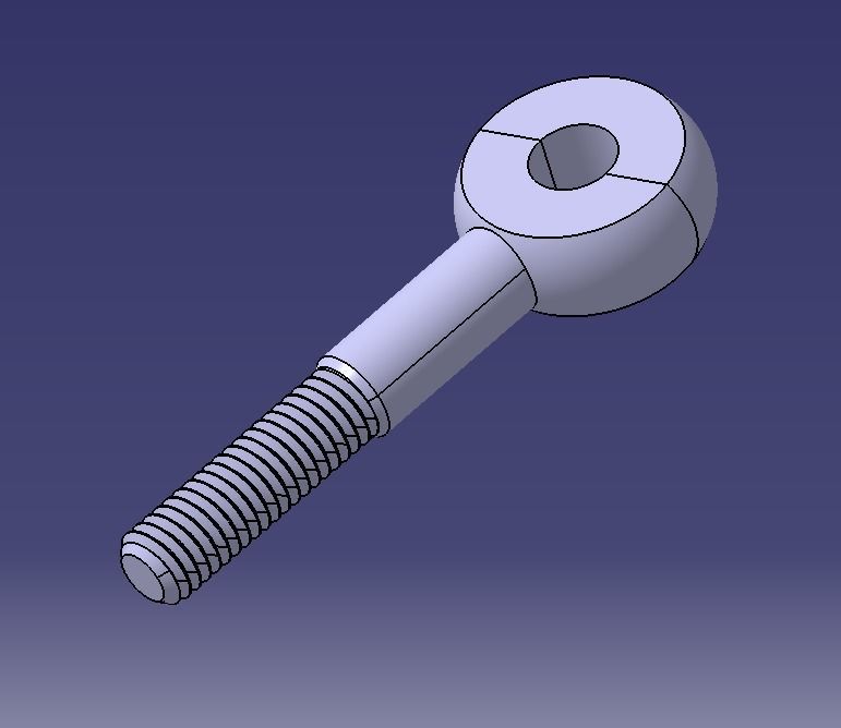 M12 Eye Bolt 3D print model_28