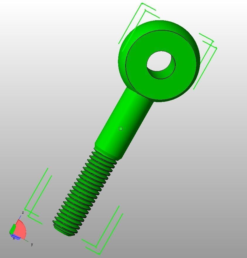 M12 Eye Bolt 3D print model_18