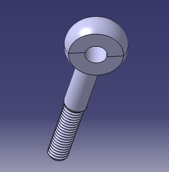 M12 Eye Bolt 3D print model_7
