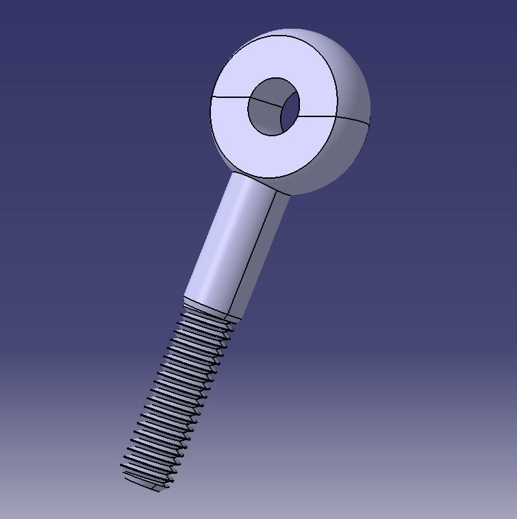 M12 Eye Bolt 3D print model_12
