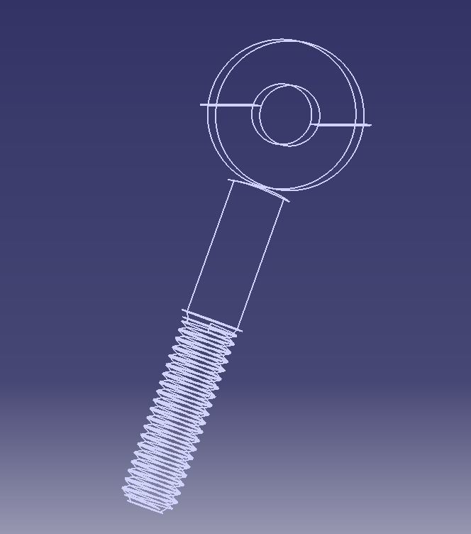 M12 Eye Bolt 3D print model_5
