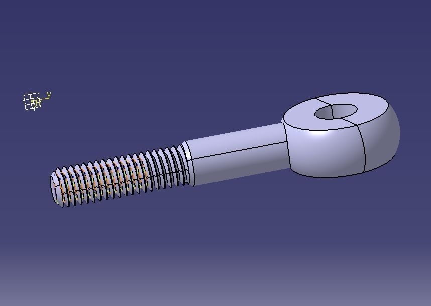 M12 Eye Bolt 3D print model_29
