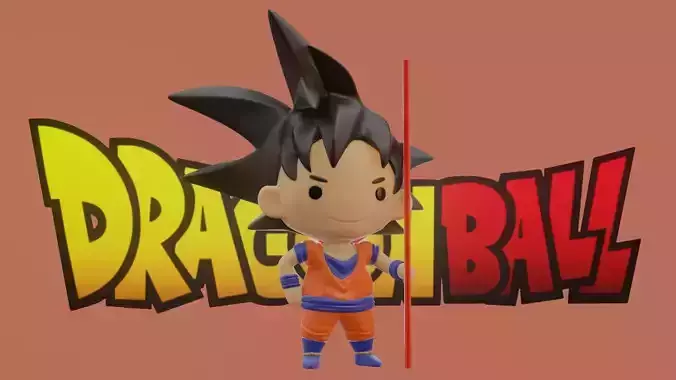 Goku Chibi - Dragon Ball 3D print model