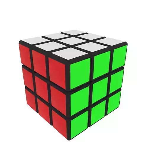 RUBIK S CUBE 3D MODEL Low-poly 3D model