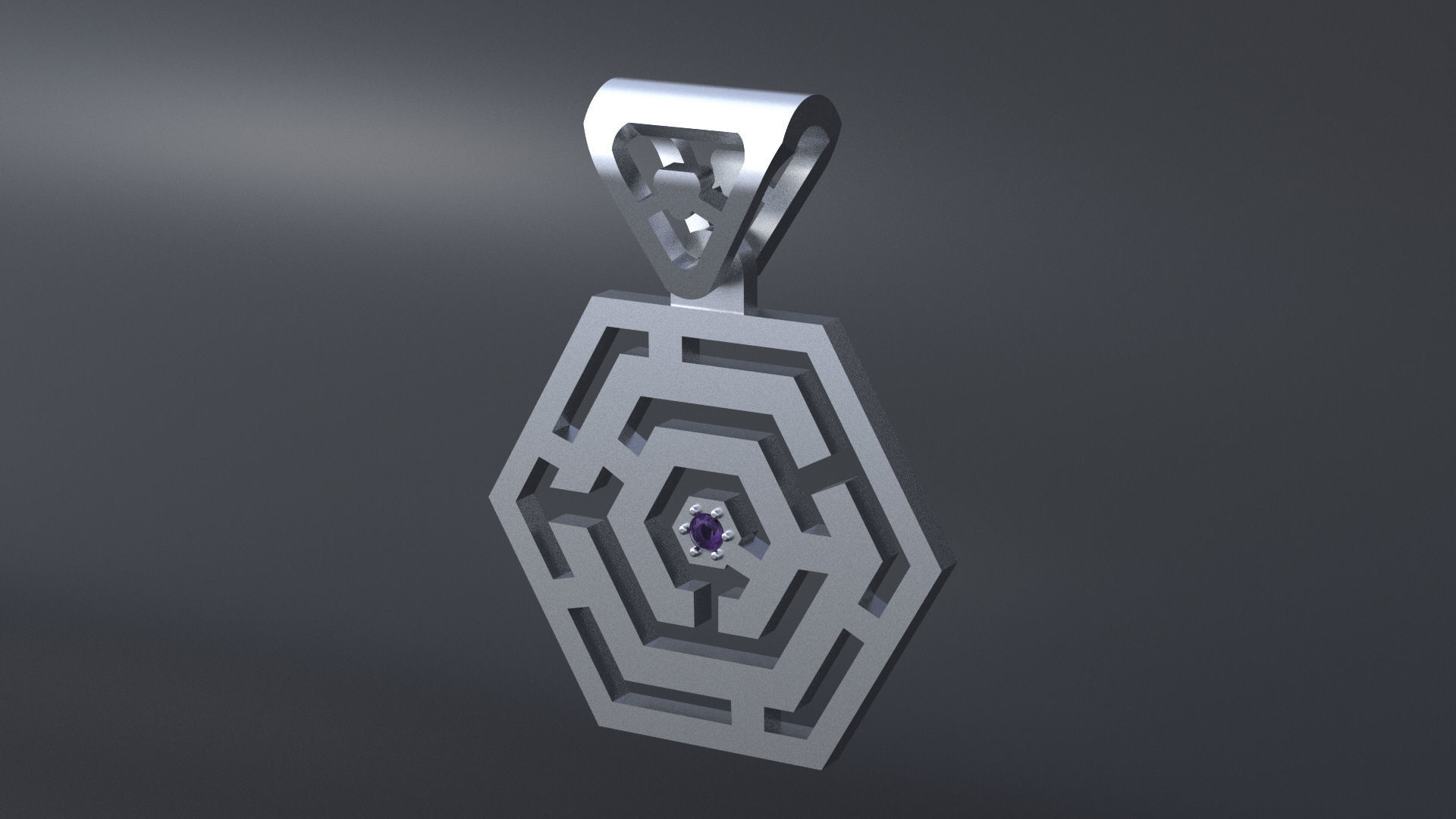 Pendant maze  for CNC or 3D print model_5