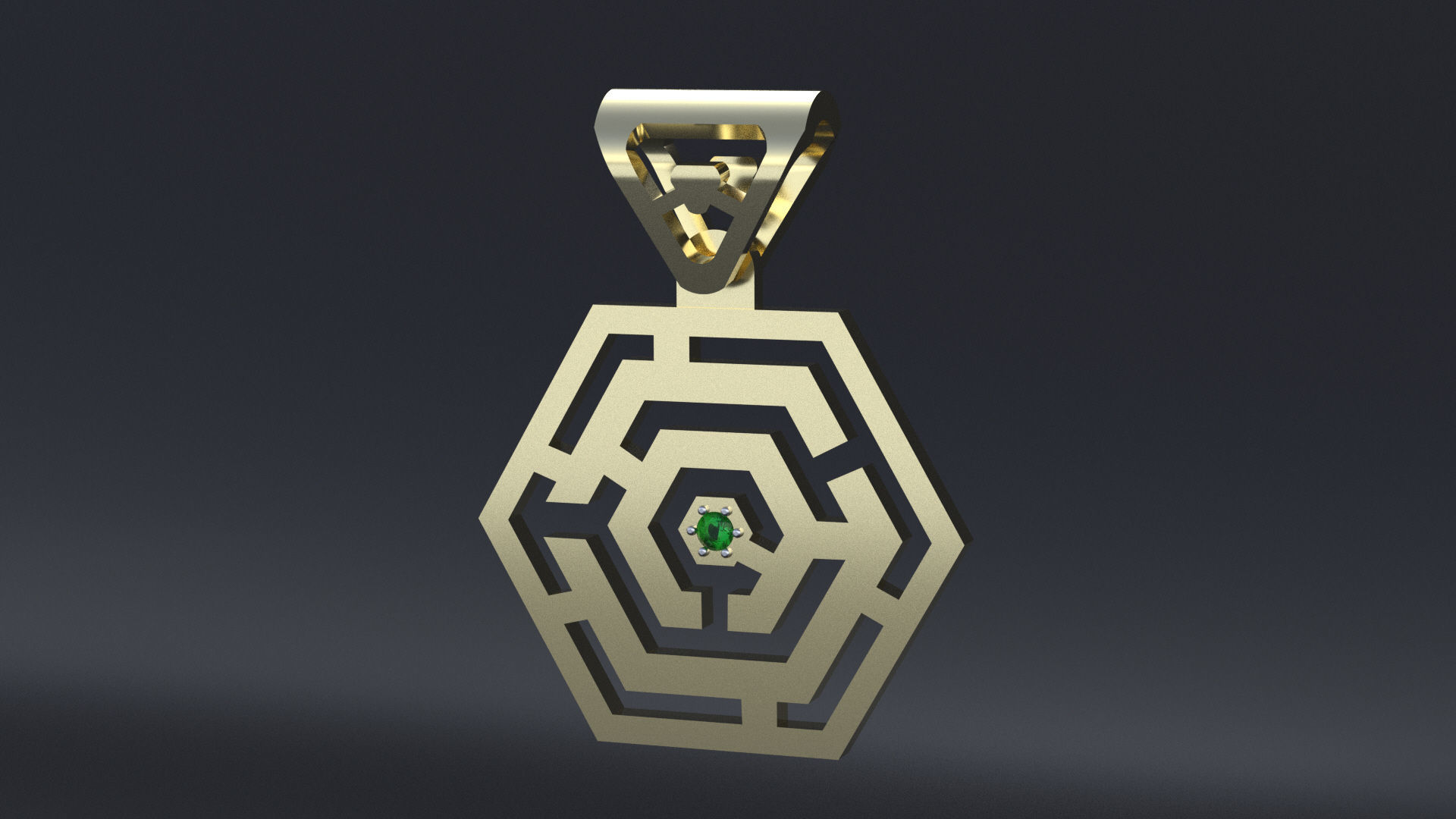 Pendant maze  for CNC or 3D print model_8