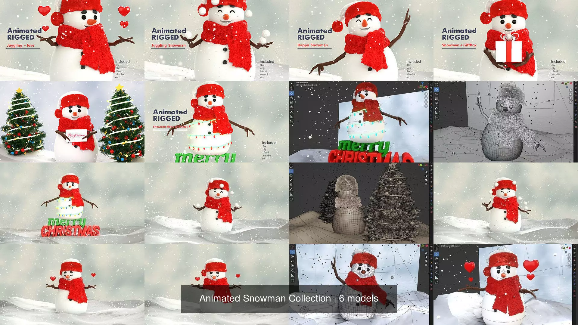 Animated Snowman Collection _7