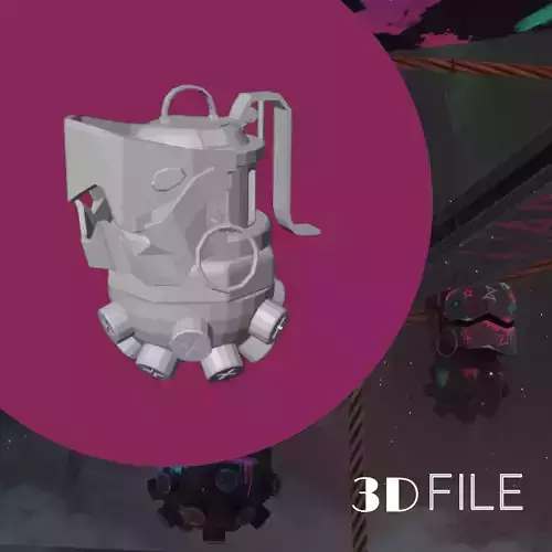 JINX BOMB FROM ARCANE LEAGUE OF LEGENDS ACESSORIES - STL FILE 3D print model