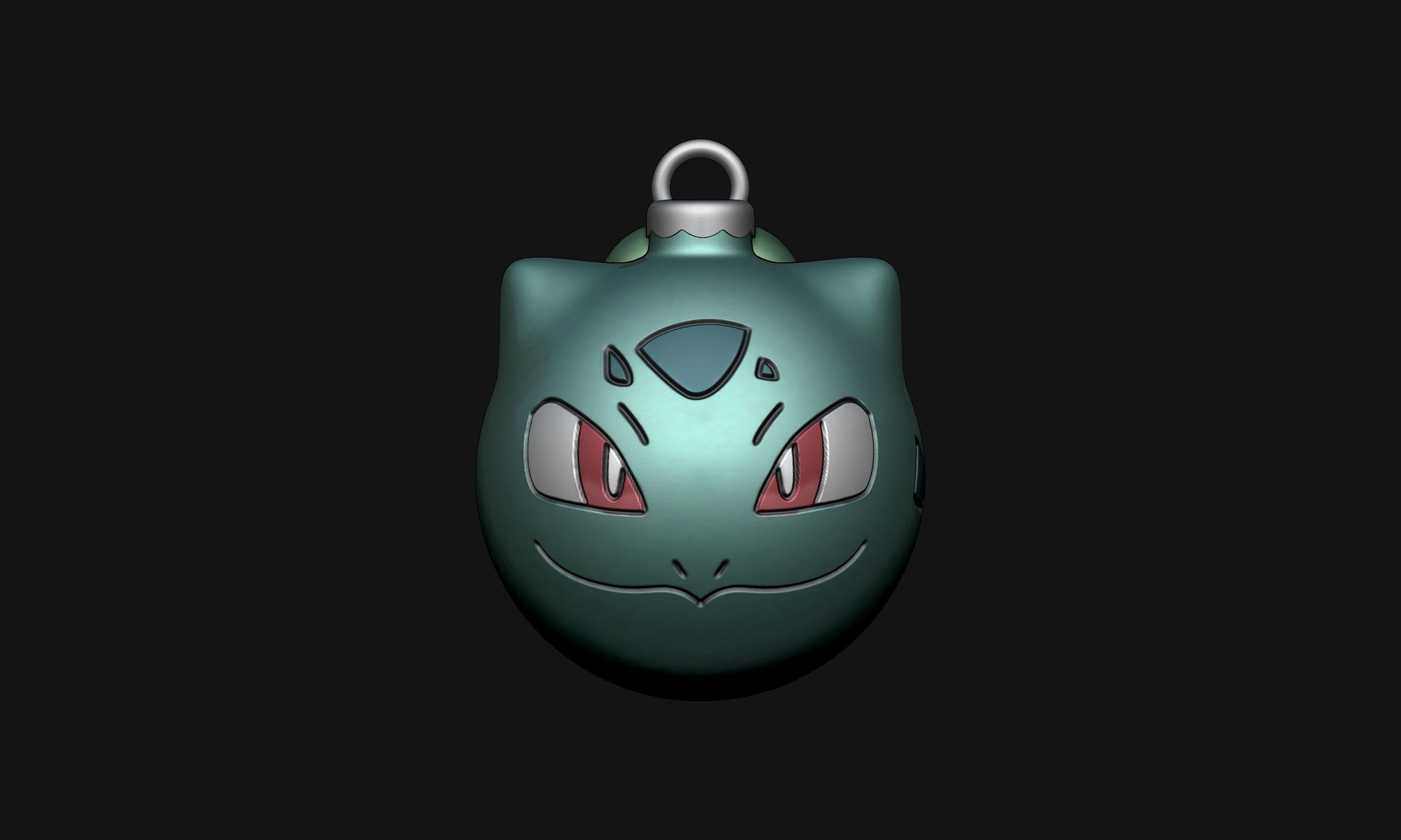 Pokemon - Christmas Ornament Bulbasaur 3D print model_1