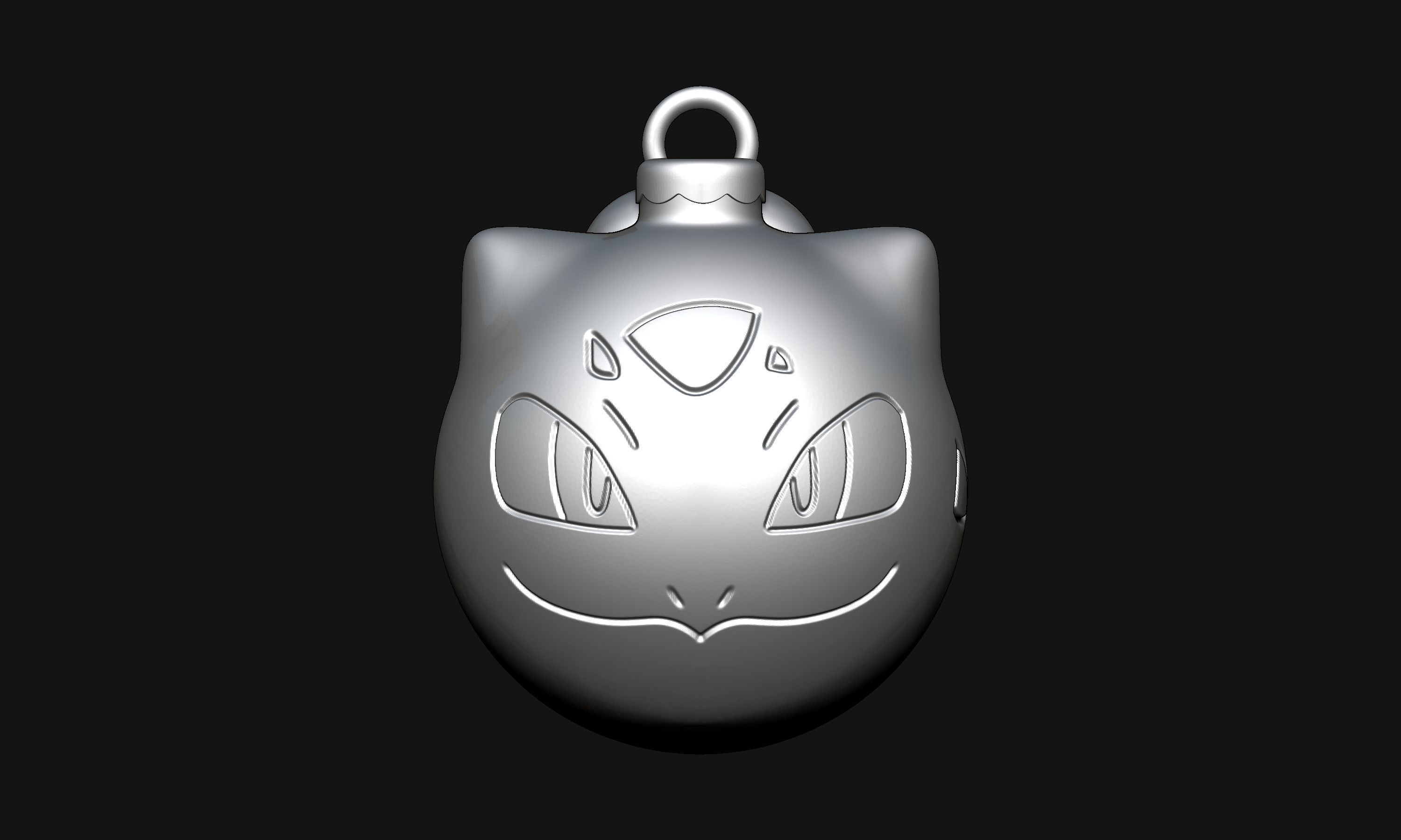 Pokemon - Christmas Ornament Bulbasaur 3D print model_4