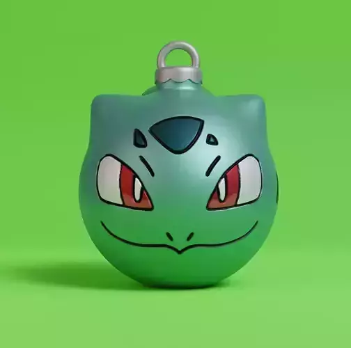 Pokemon - Christmas Ornament Bulbasaur 3D print model