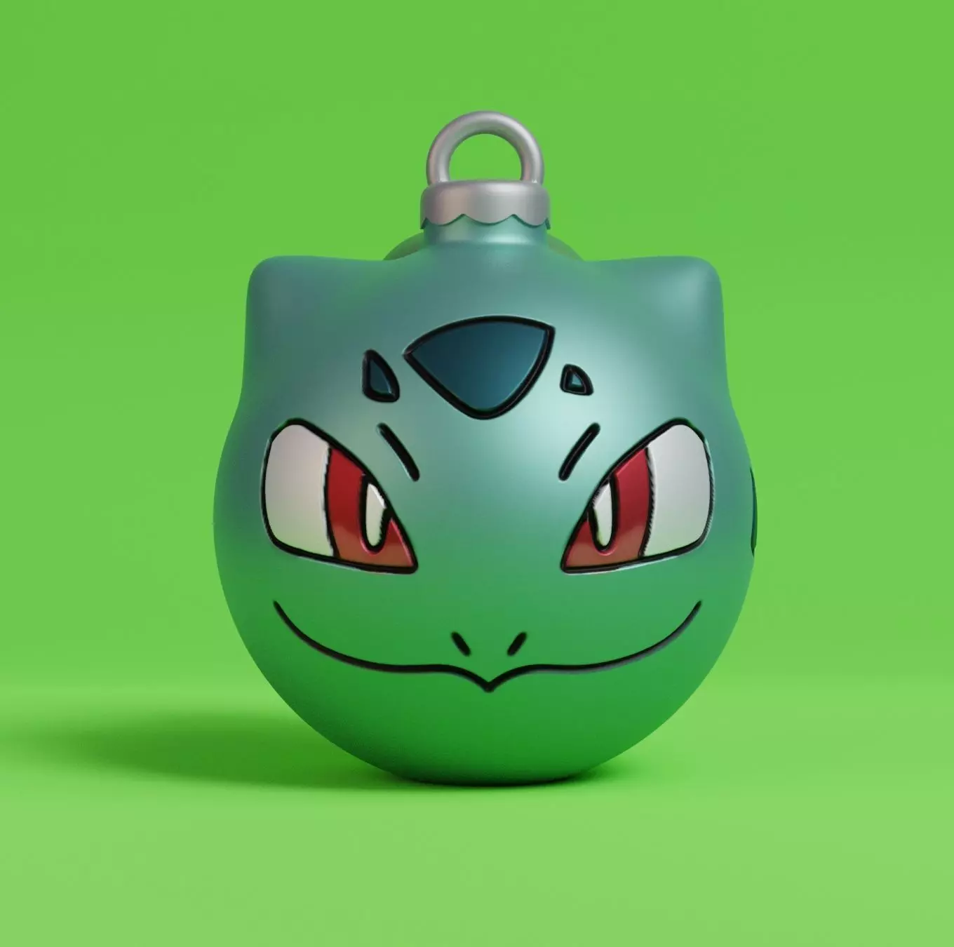 Pokemon - Christmas Ornament Bulbasaur 3D print model_0