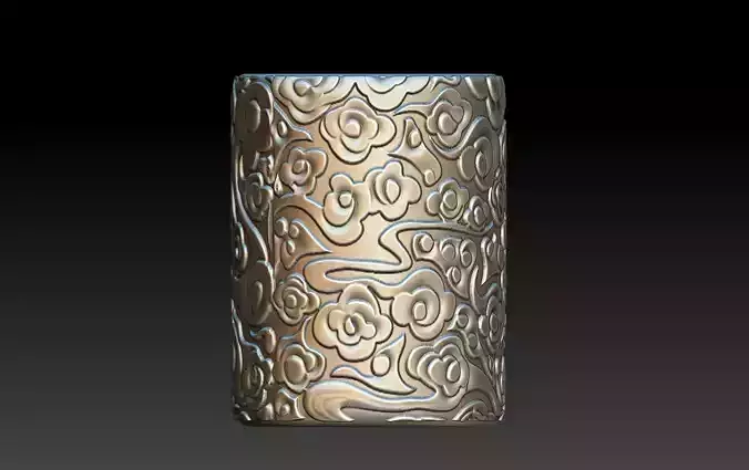 Carving drawing pen cylinder design 3D printing pen cylinder STL