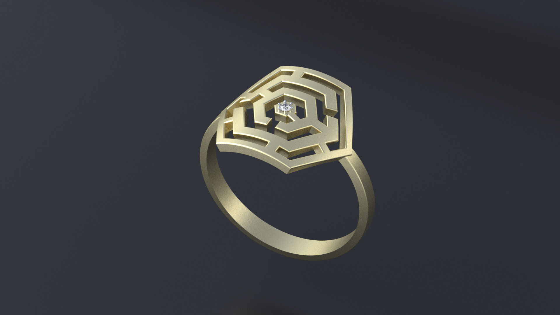 Ring maze for CNC or 3D print model_9