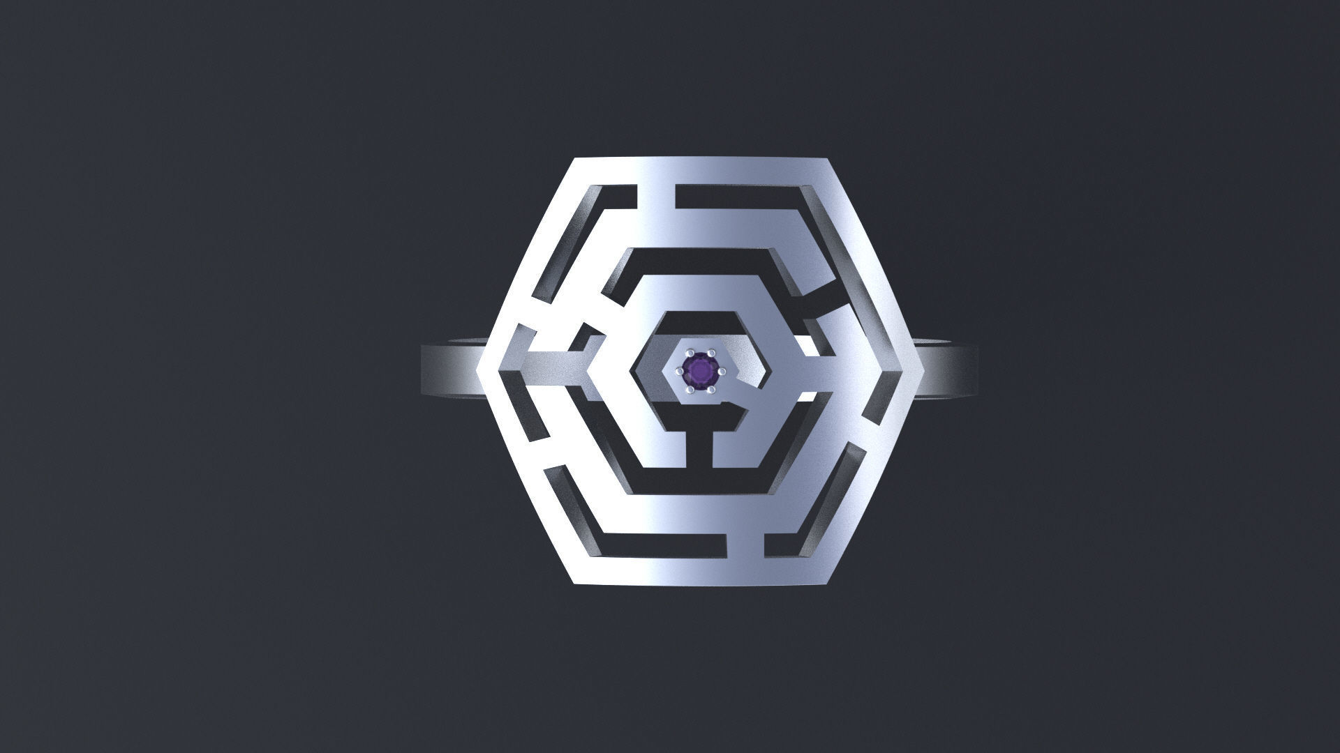 Ring maze for CNC or 3D print model_7