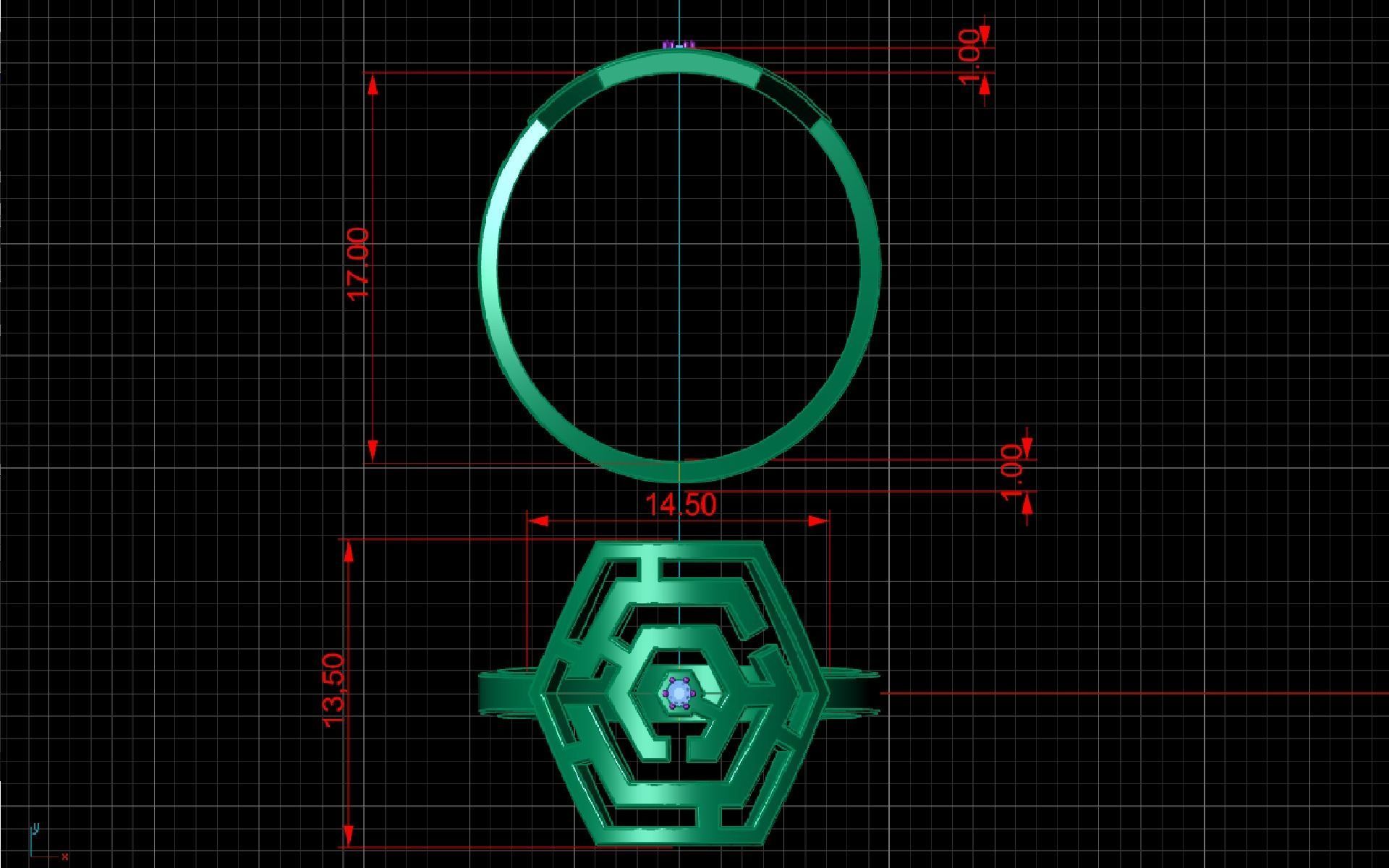 Ring maze for CNC or 3D print model_11
