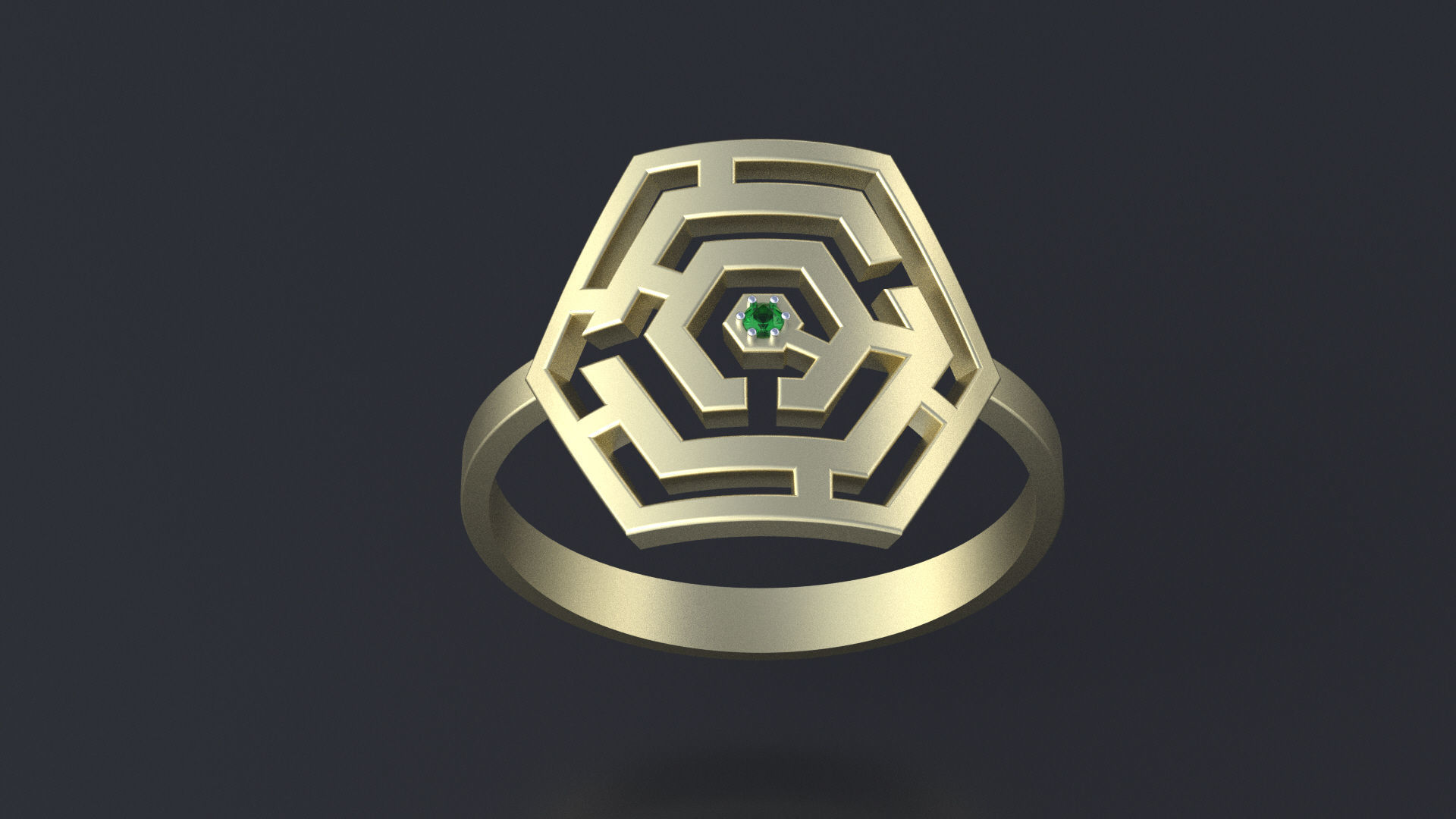 Ring maze for CNC or 3D print model_10
