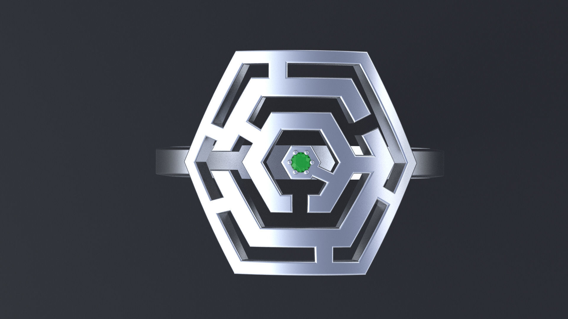 Ring maze for CNC or 3D print model_6