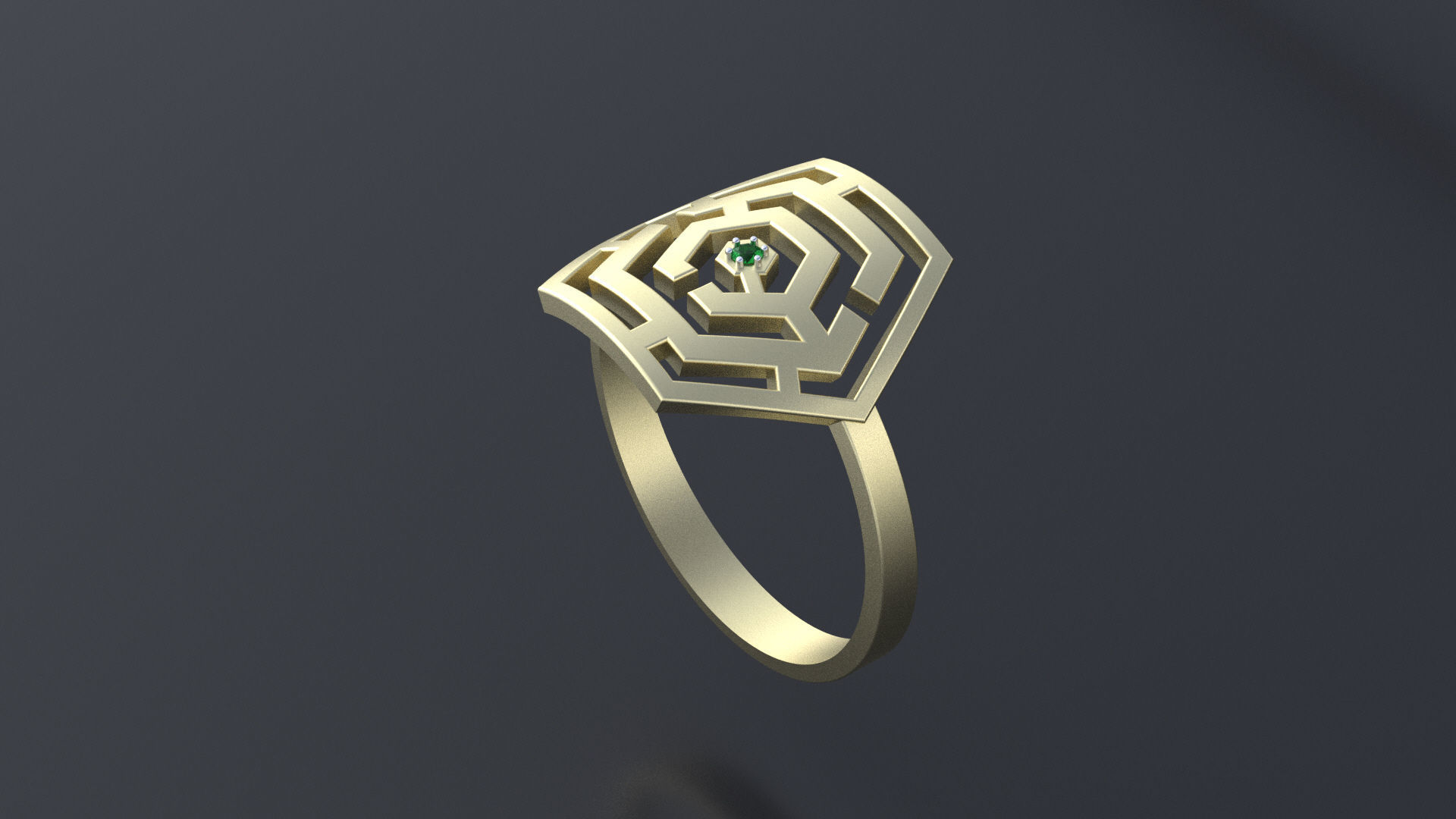 Ring maze for CNC or 3D print model_1