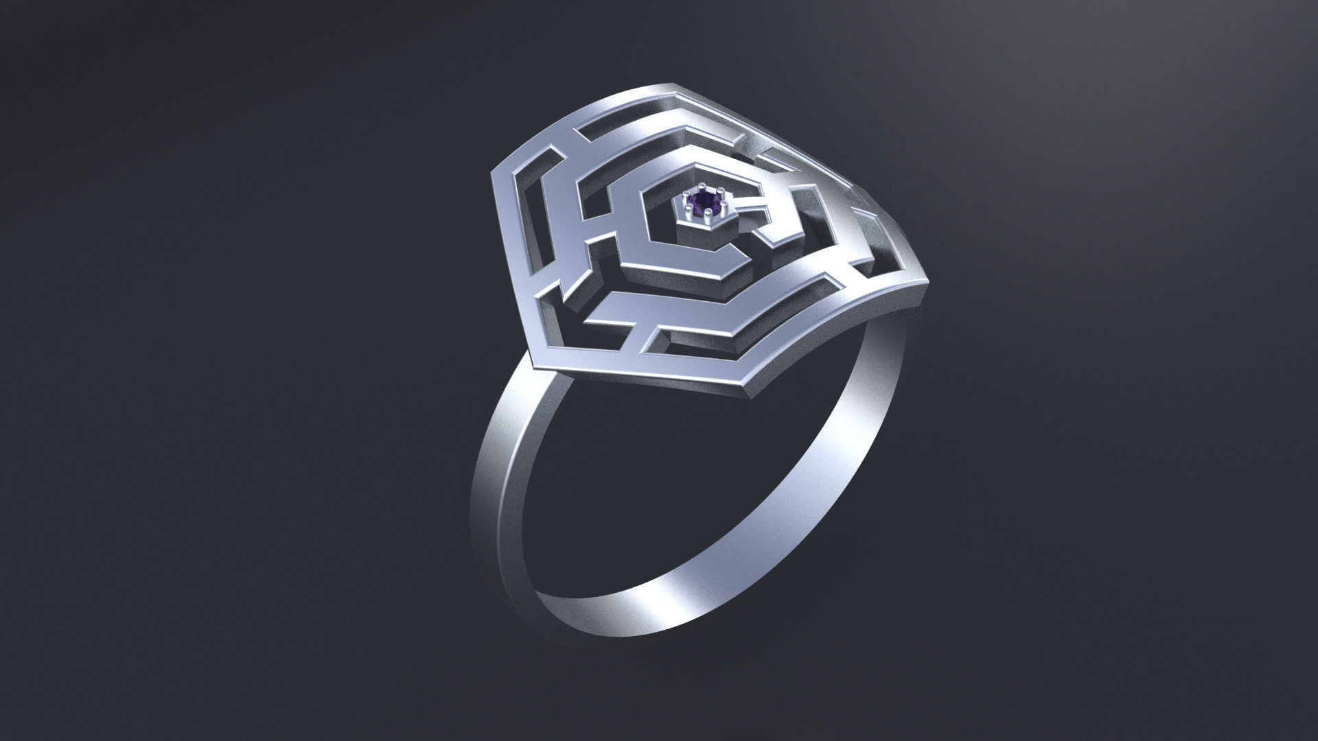 Ring maze for CNC or 3D print model_4