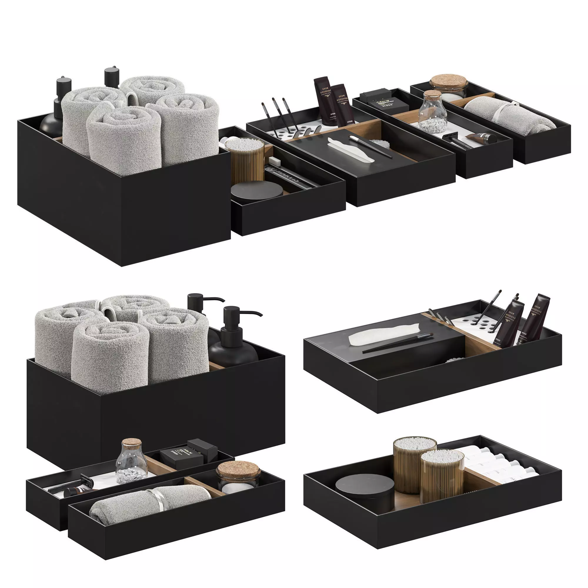 3D model Bathroom Decorative Set VR / AR / low-poly | CGTrader