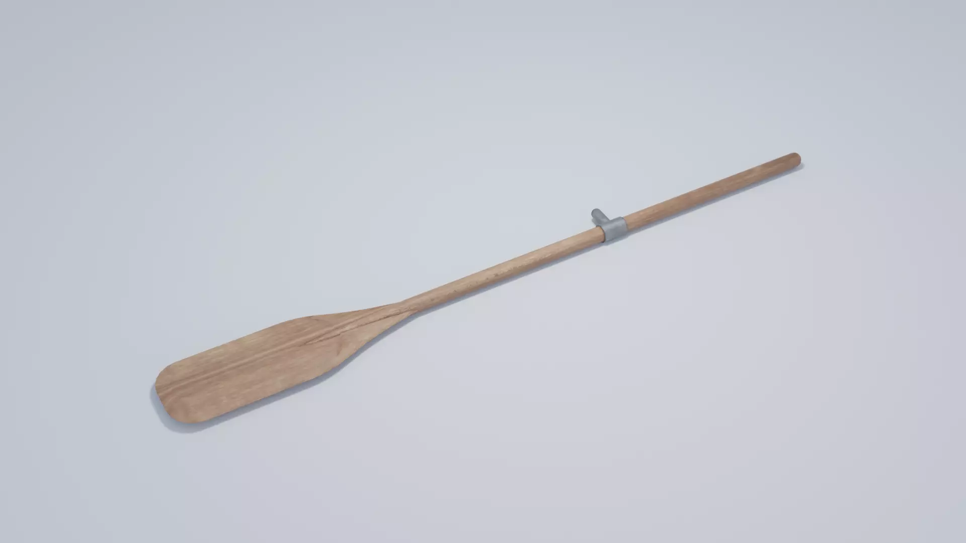Wooden Oar 4K and 2K Low-poly 3D model