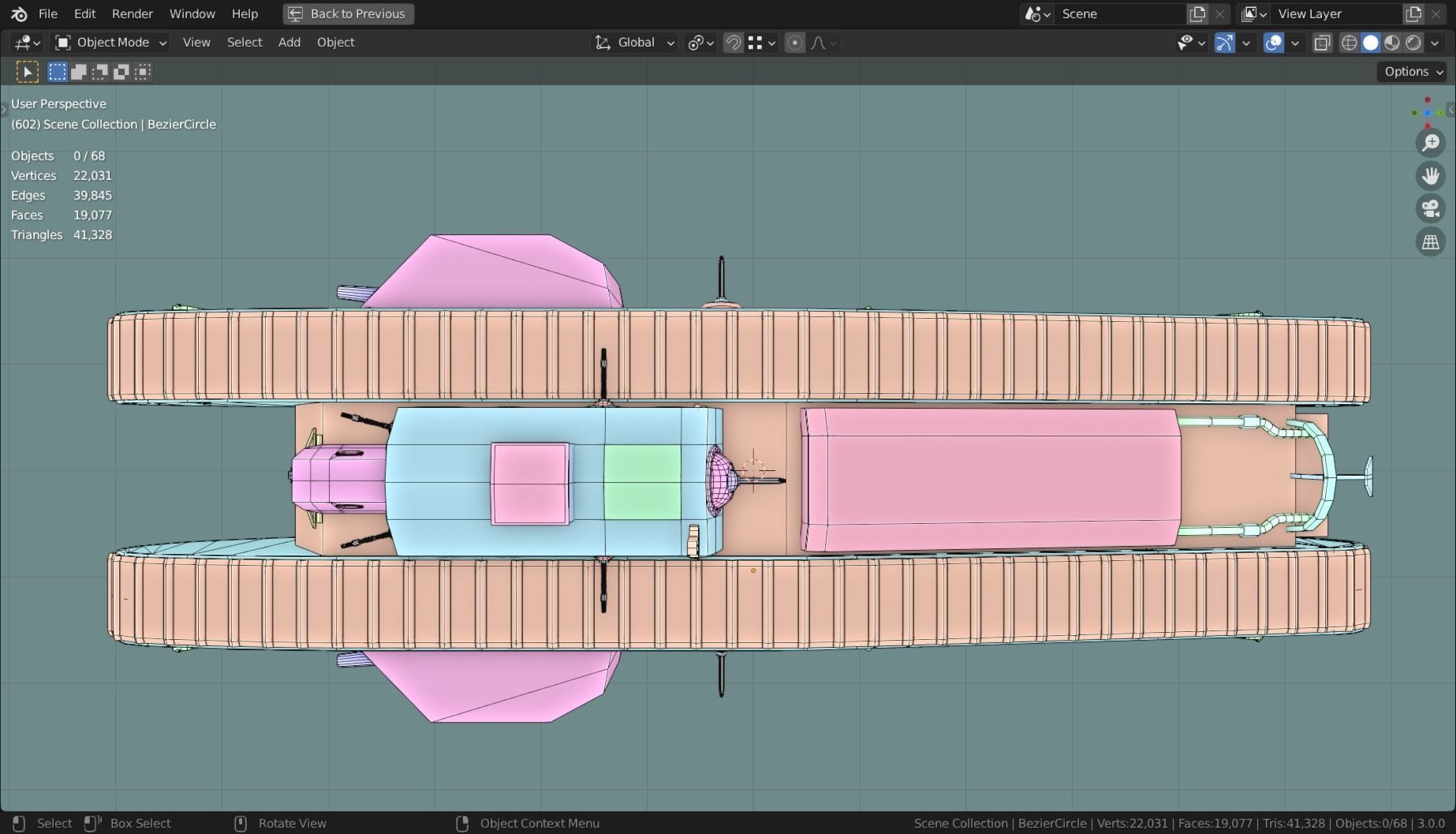 Mark VIII International TANK BASE MESH  Low-poly 3D model_10