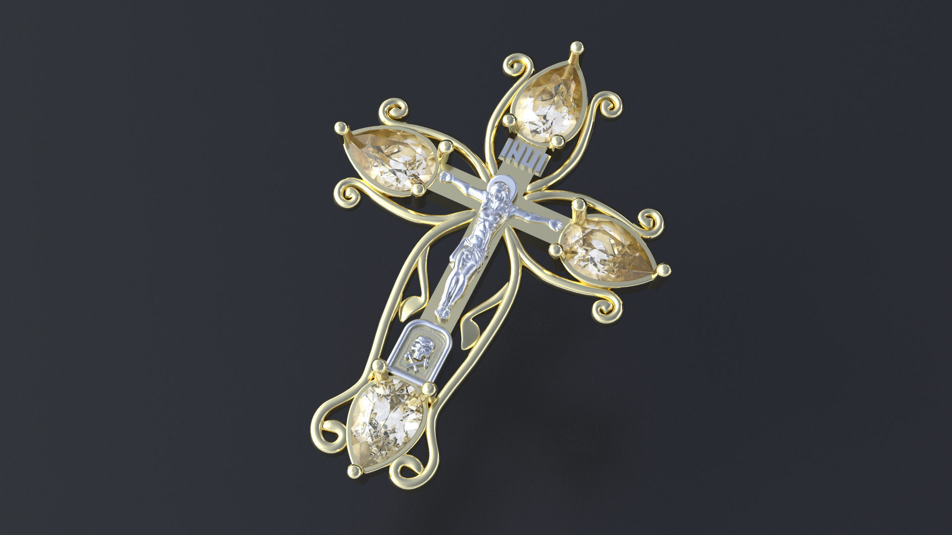 Orthodox cross cnc model or   3D print model_7