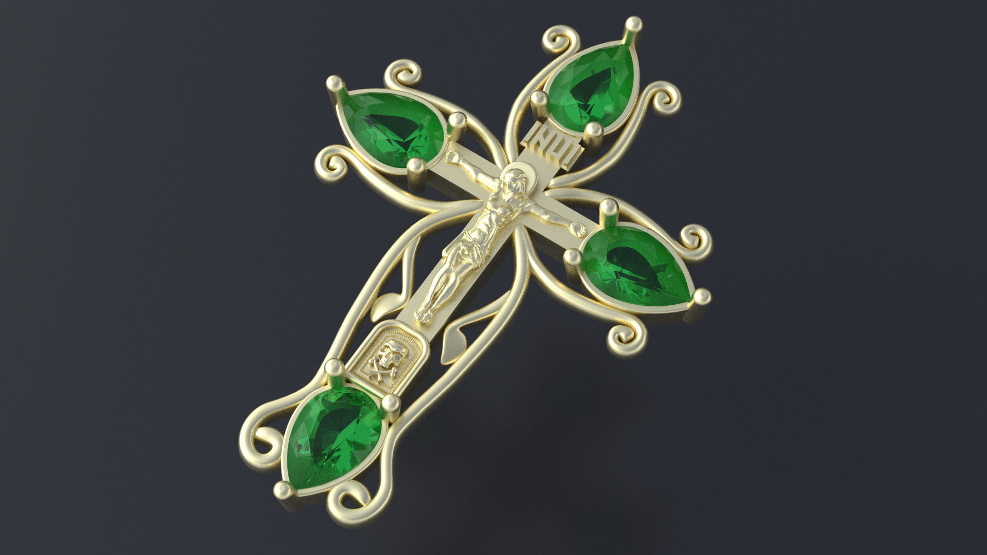 Orthodox cross cnc model or   3D print model_11