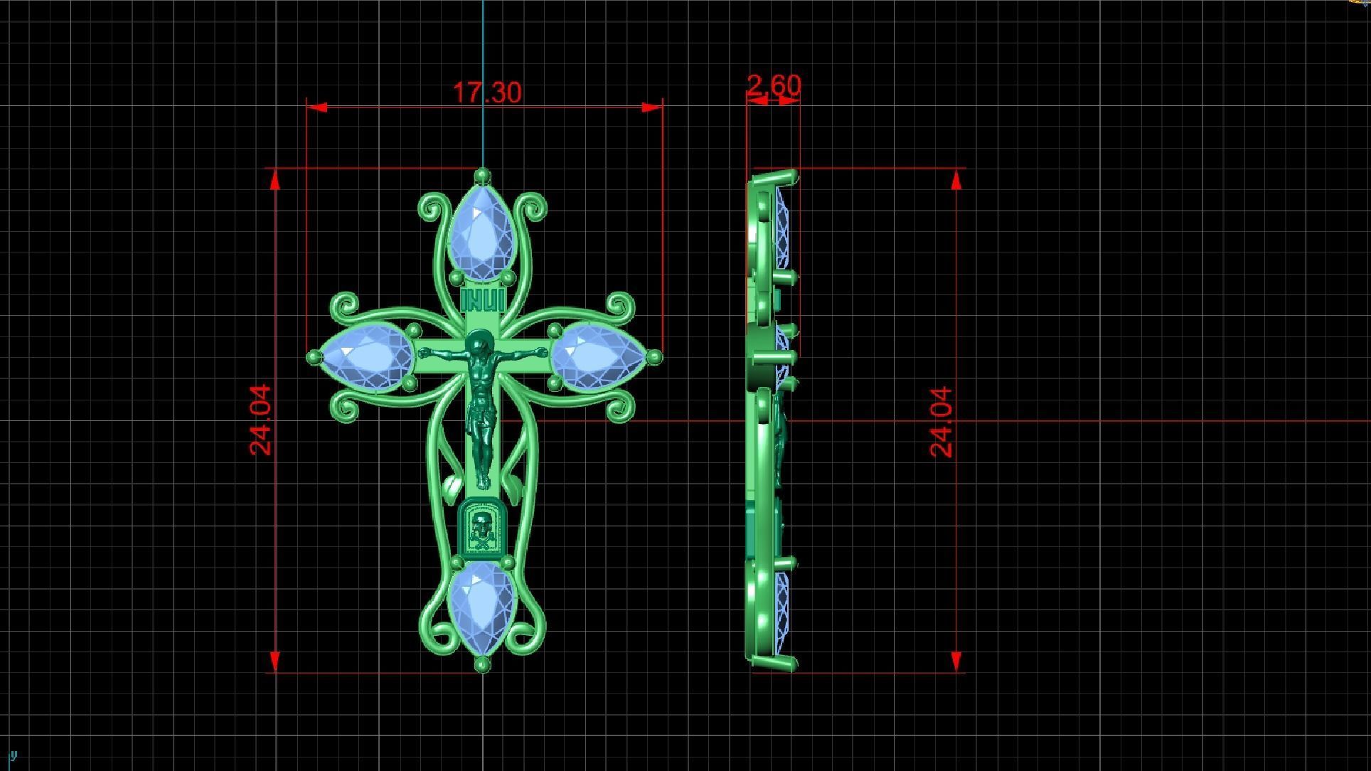 Orthodox cross cnc model or   3D print model_14