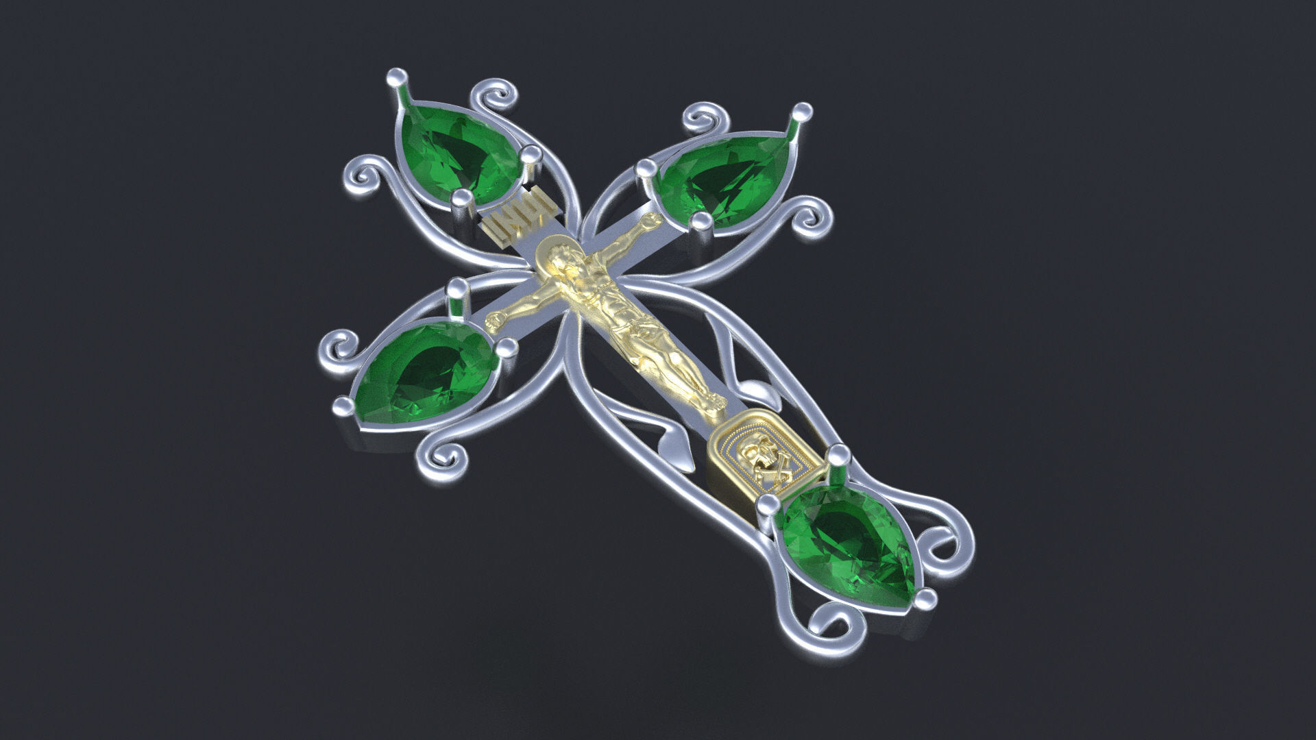 Orthodox cross cnc model or   3D print model_10