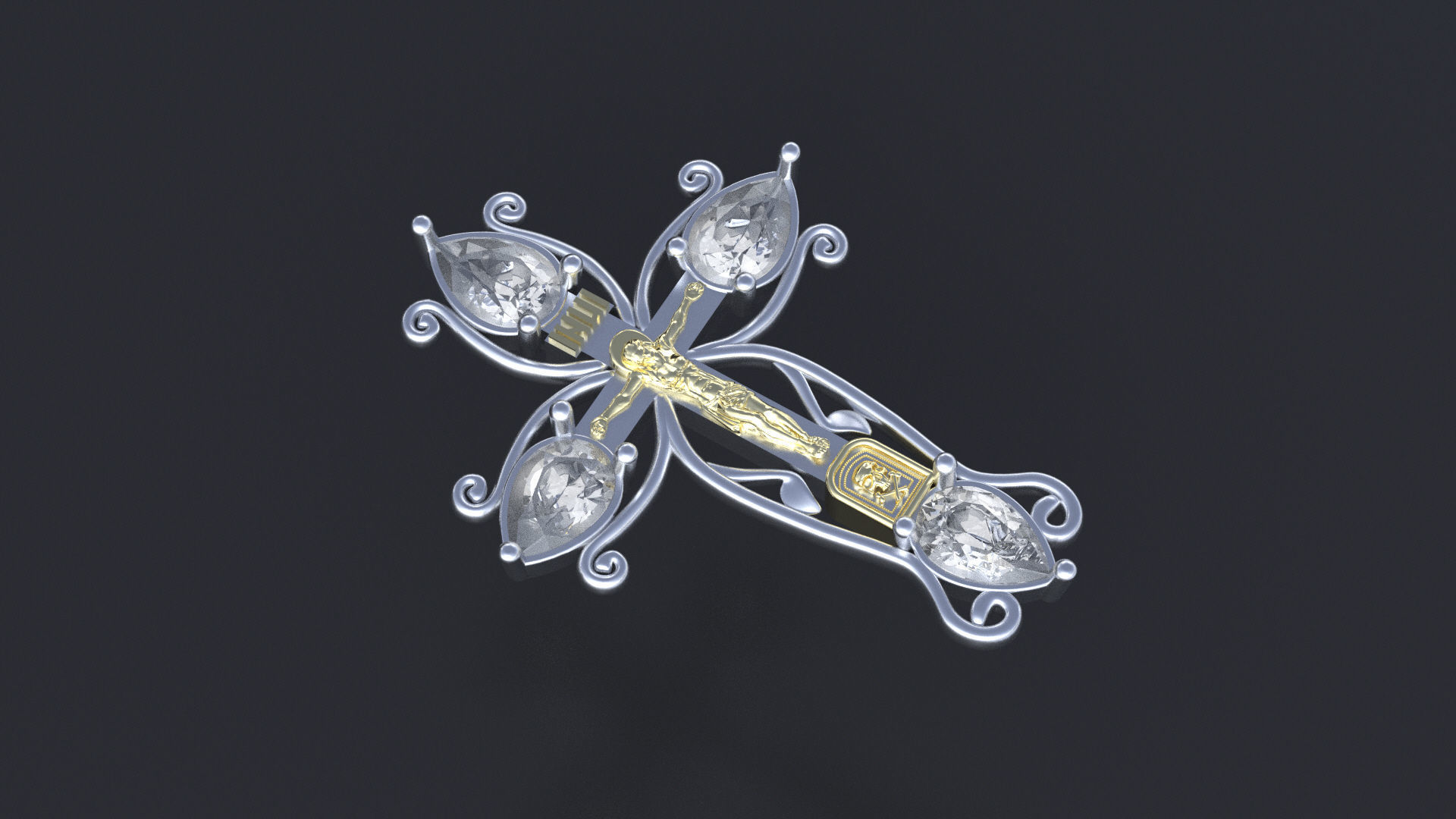 Orthodox cross cnc model or   3D print model_6